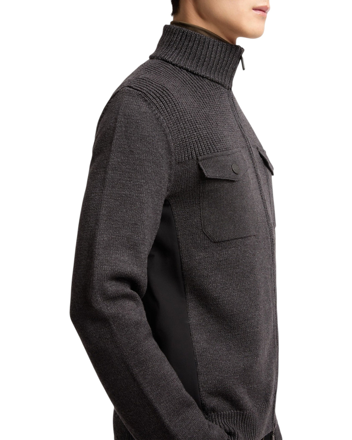 Moncler Cardigan Herren dunkelgrau Bild 6