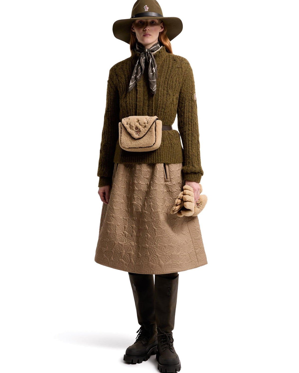 Moncler GRENOBLE Damen-Alpakapullover dunkelgrün Bild 2
