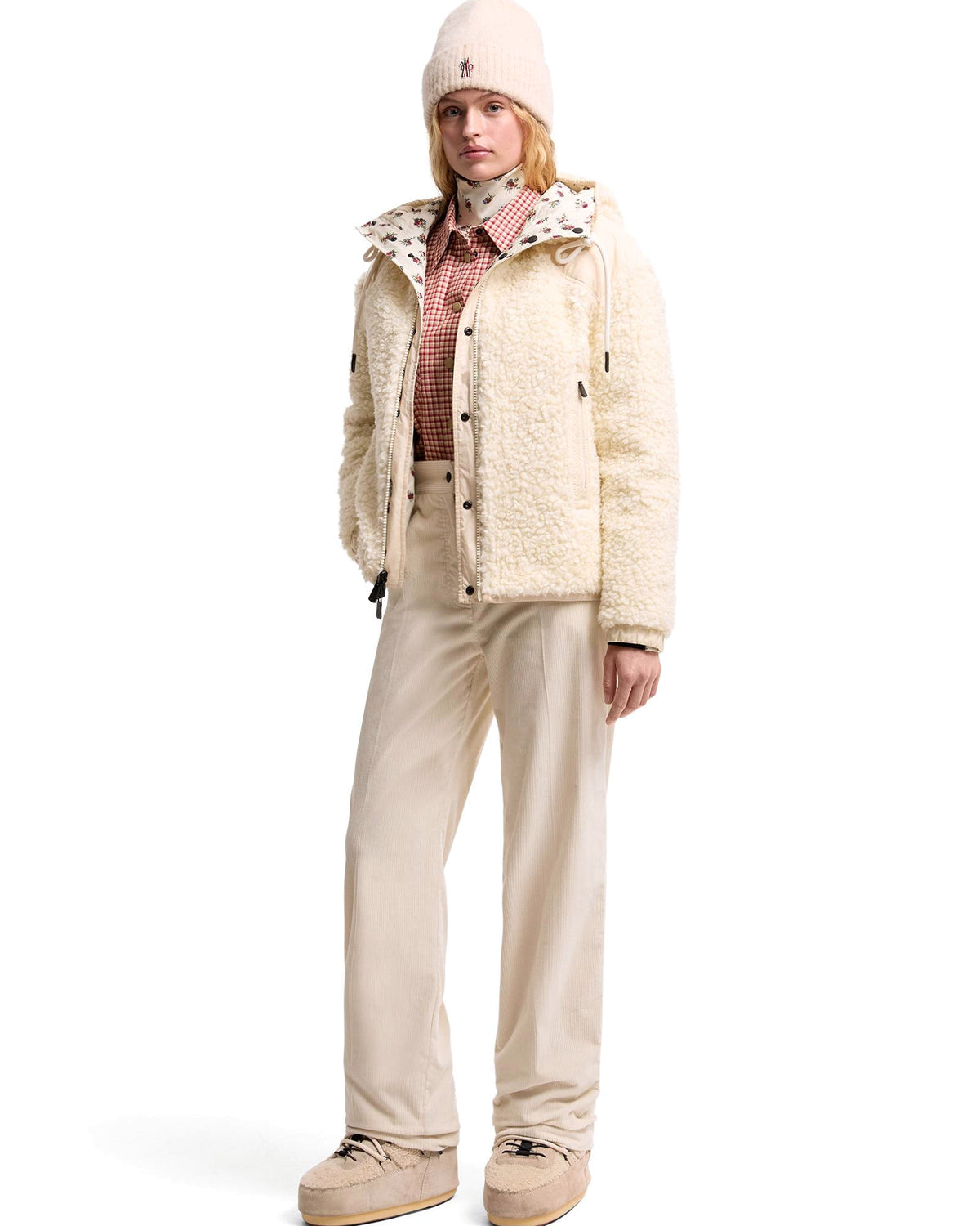 Moncler GRENOBLE Damen-Cordhose weiss Bild 2
