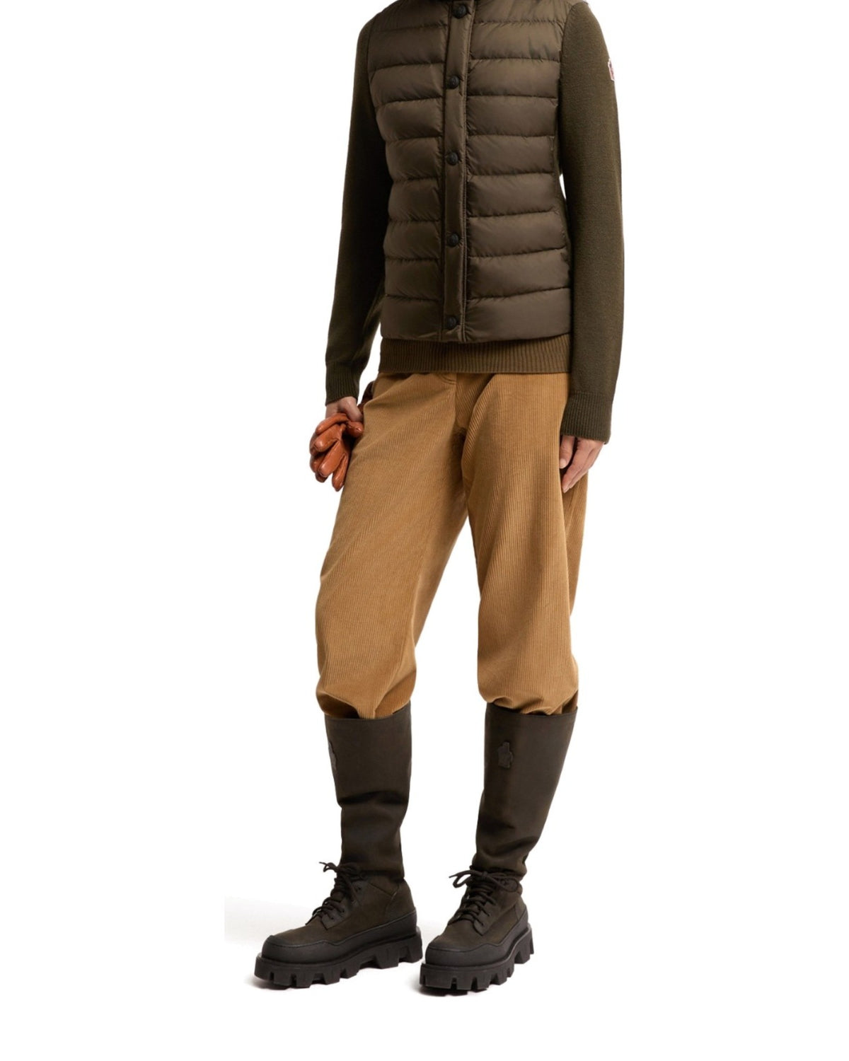 Moncler GRENOBLE Damen-Daunenstrickjacke beige Bild 8