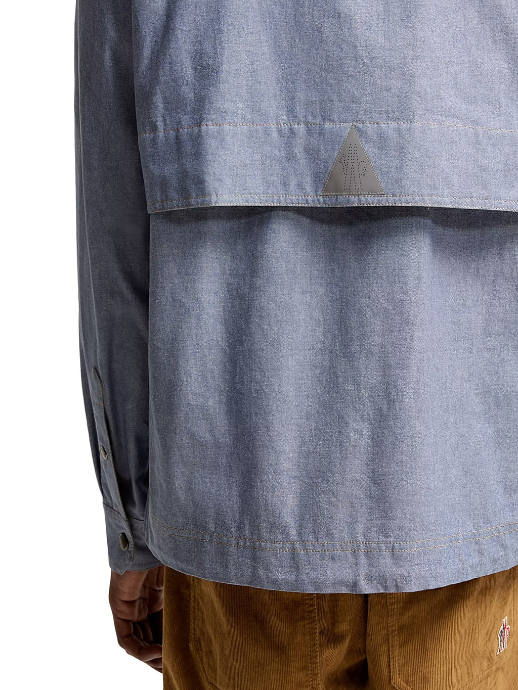 Moncler Grenoble Langarmhemd aus Chambray Hemd Herren hellblau hellblau Bild 5