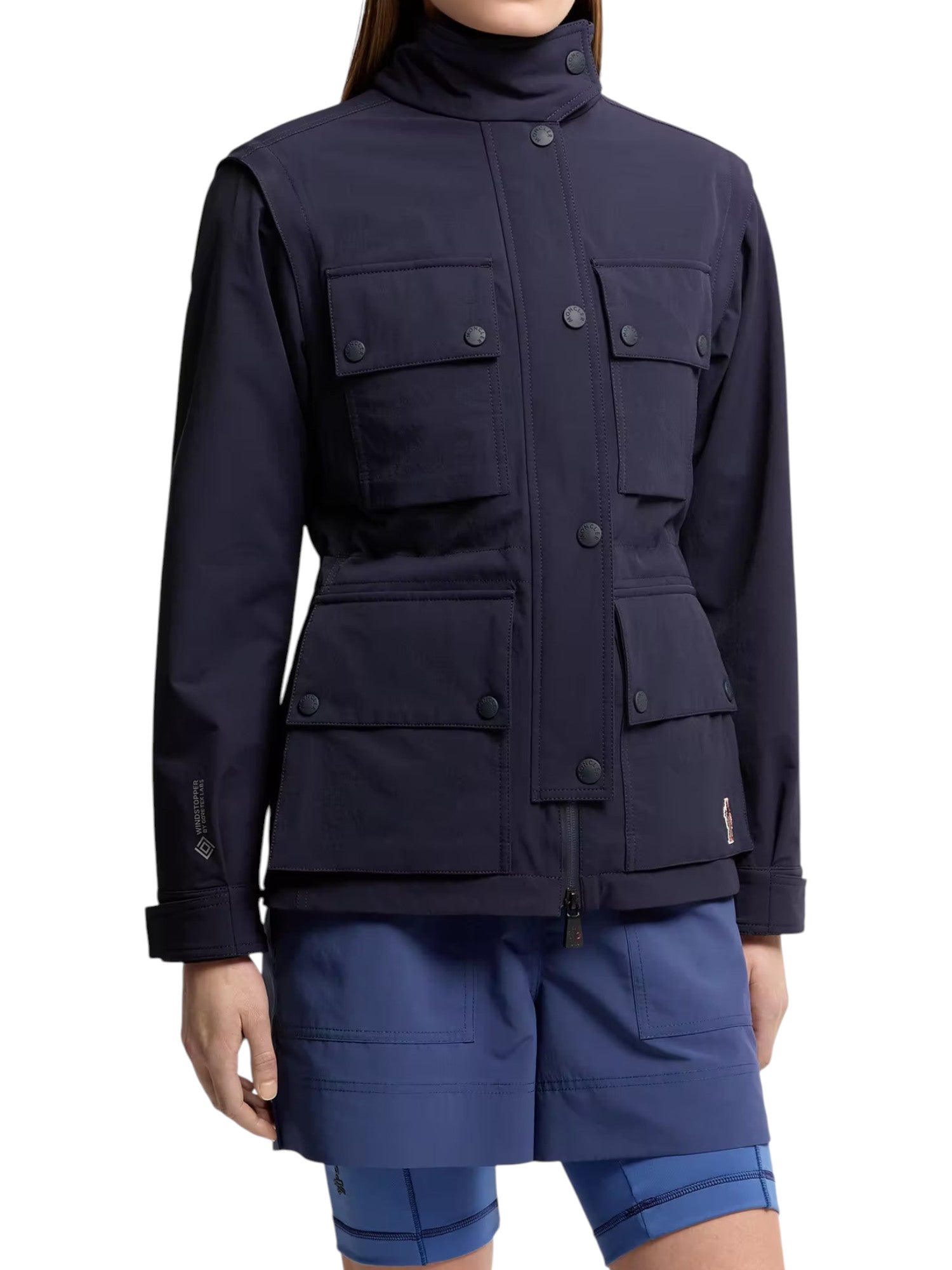 Moncler Grenoble Mathes 2-in-1 Feldjacke Hardshell-Jacke Damen dunkelblau dunkelblau Bild 2