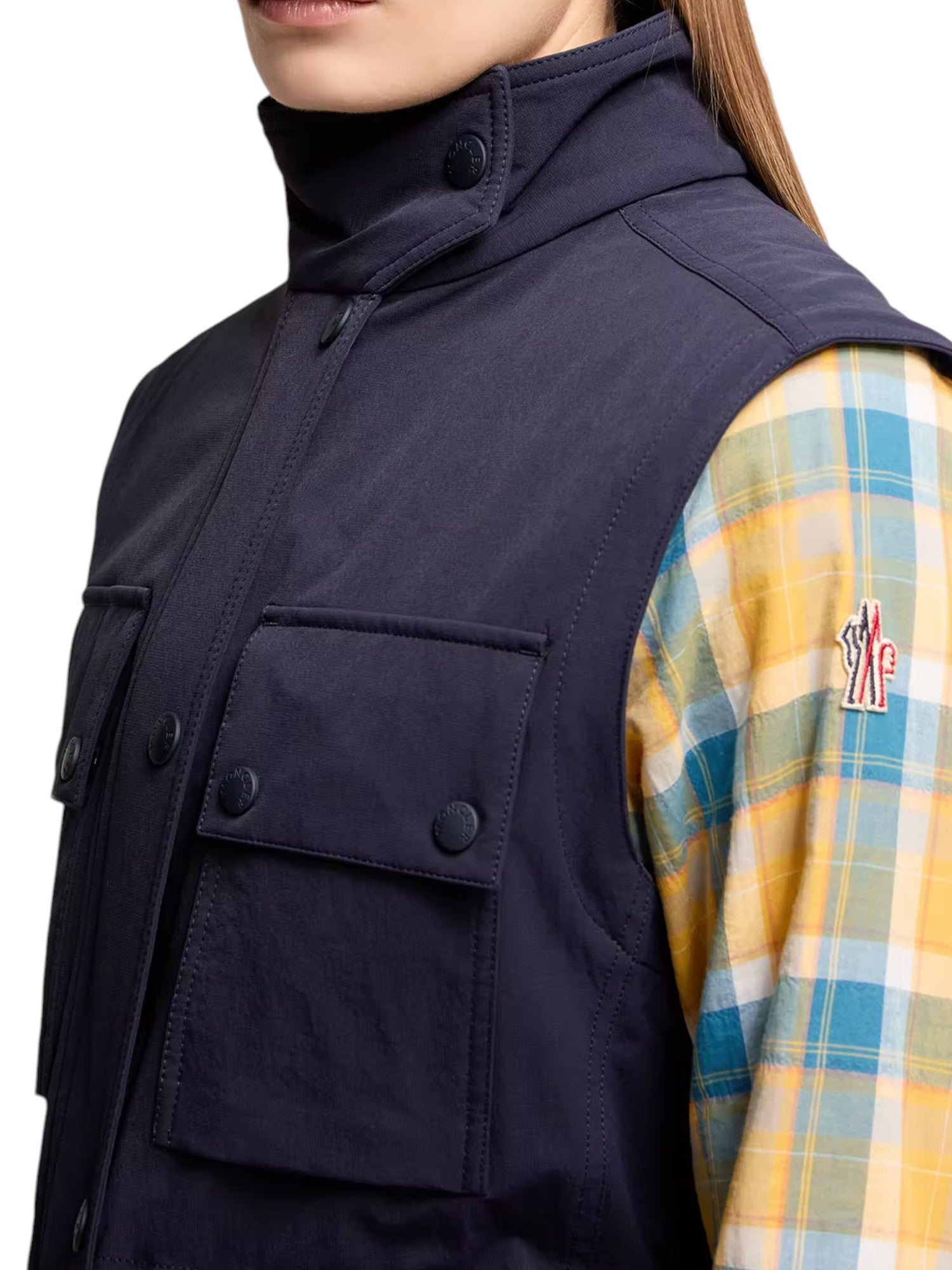 Moncler Grenoble Mathes 2-in-1 Feldjacke Hardshell-Jacke Damen dunkelblau dunkelblau Bild 5