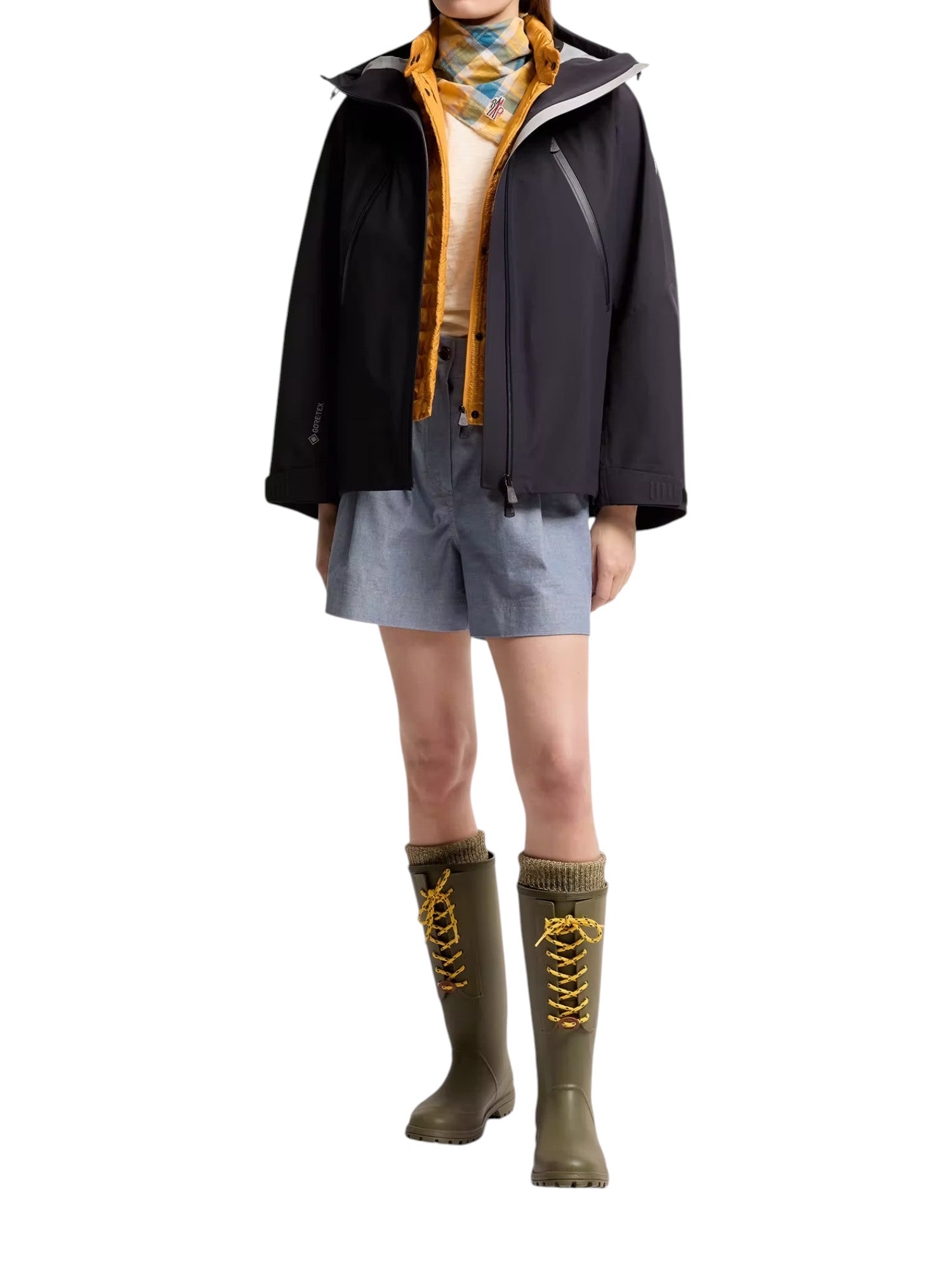Moncler Grenoble Santec GORE-TEX® Kapuzenjacke Hardshell-Jacke Damen dunkelblau dunkelblau Bild 2