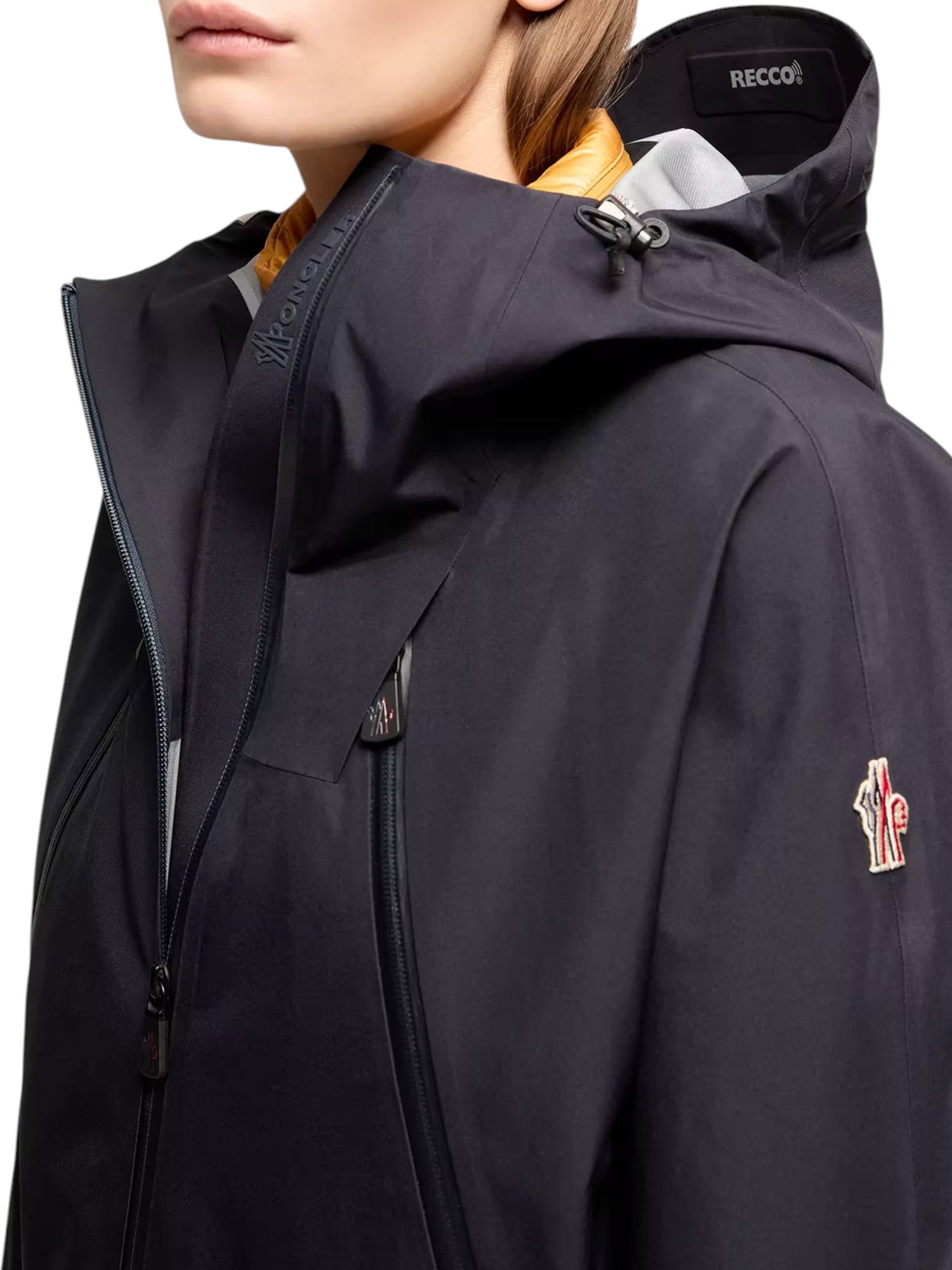 Moncler Grenoble Santec GORE-TEX® Kapuzenjacke Hardshell-Jacke Damen dunkelblau dunkelblau Bild 4