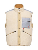 Moncler Grenoble Teddy & Chambray Weste Herren beige beige Bild 1