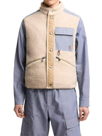 Moncler Grenoble Teddy & Chambray Weste Herren beige beige Bild 2
