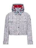 Moncler Grenoble Termez Kapuzenjacke Jacke Damen hellgrau hellgrau Bild 1