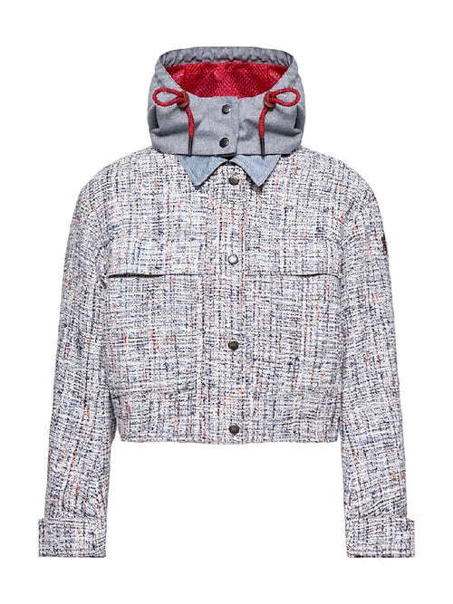 Moncler Grenoble Termez Kapuzenjacke Jacke Damen hellgrau hellgrau Bild 1