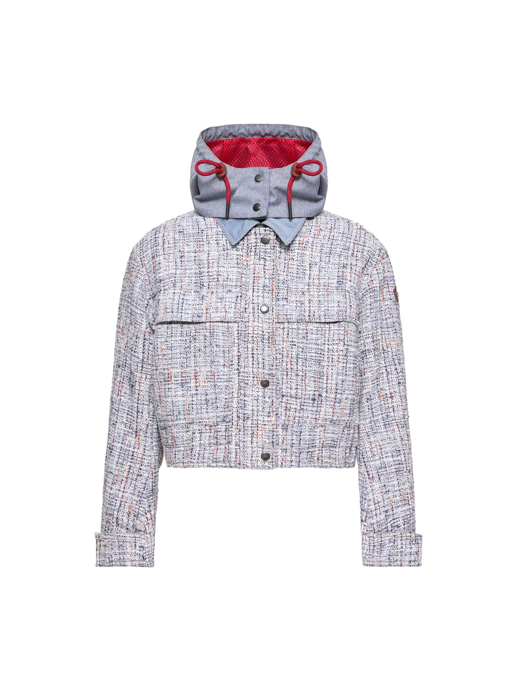 Moncler Grenoble Termez Kapuzenjacke Jacke Damen hellgrau hellgrau Bild 1