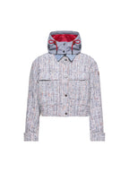 Moncler Grenoble Termez Kapuzenjacke Jacke Damen hellgrau hellgrau Bild 1