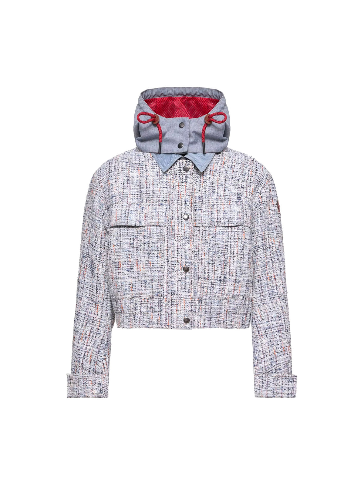 Moncler Grenoble Termez Kapuzenjacke Jacke Damen hellgrau hellgrau Bild 1