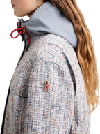 Moncler Grenoble Termez Kapuzenjacke Jacke Damen hellgrau hellgrau Bild 3