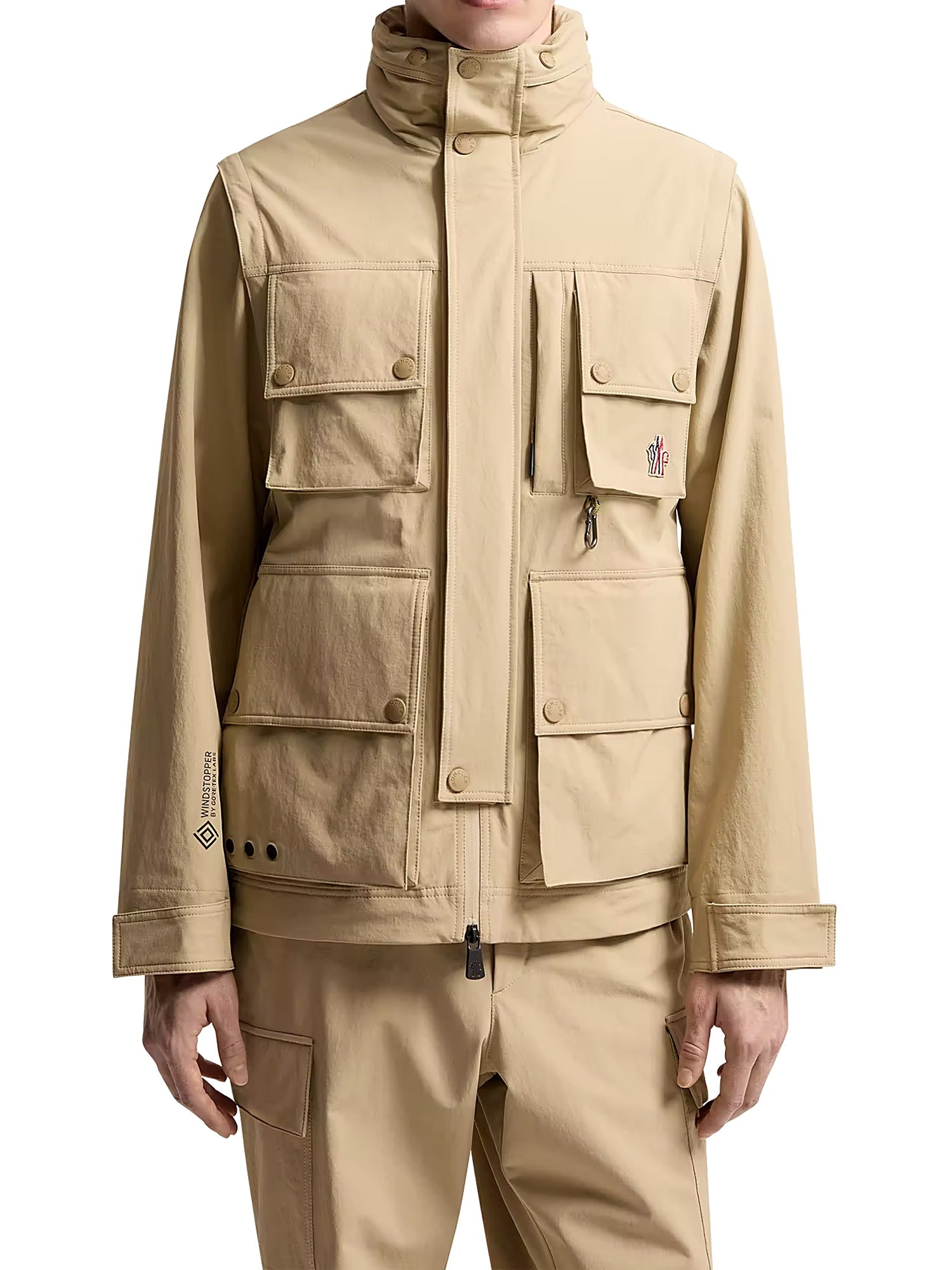 Moncler Lione 2 in 1 Feldjacke Jacke Herren beige beige Bild 3