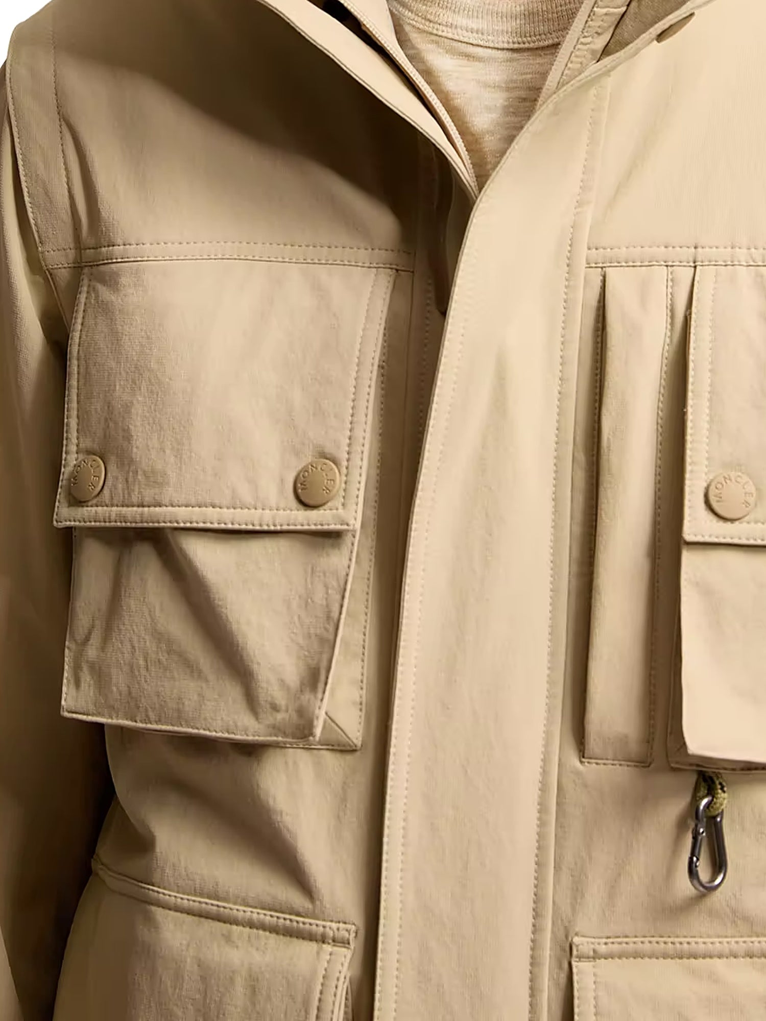 Moncler Lione 2 in 1 Feldjacke Jacke Herren beige beige Bild 6