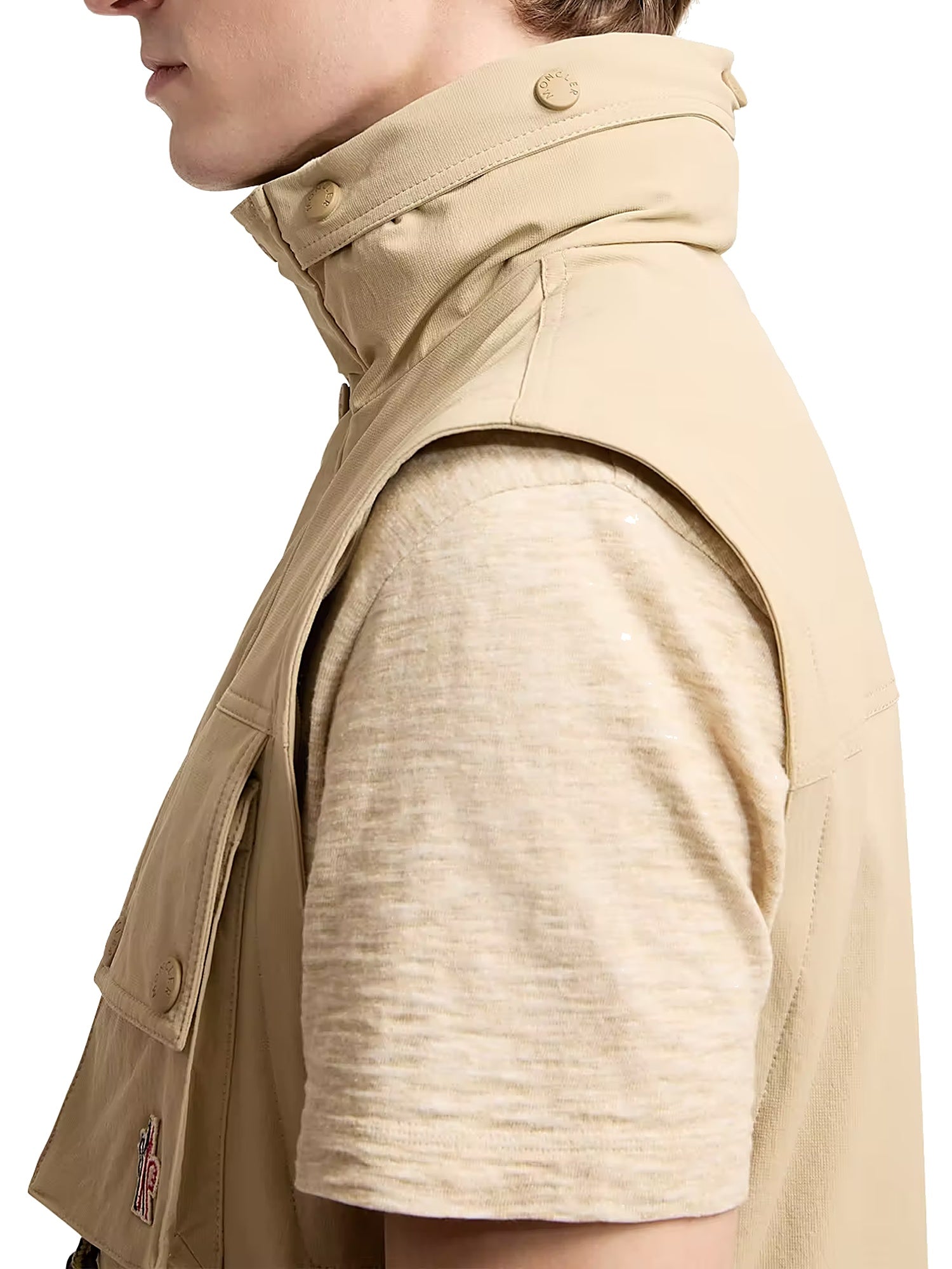 Moncler Lione 2 in 1 Feldjacke Jacke Herren beige beige Bild 7