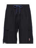 Moncler Logo Patch Shorts Herren dunkelblau dunkelblau Bild 1