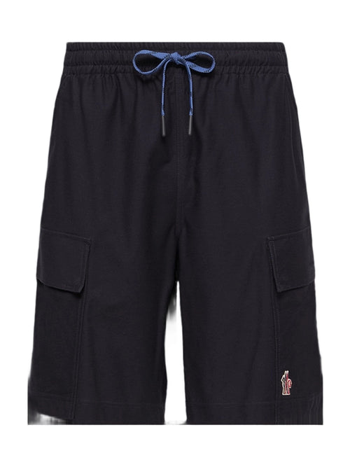 Moncler Logo Patch Shorts Shorts Herren dunkelblau schwarz Bild 1