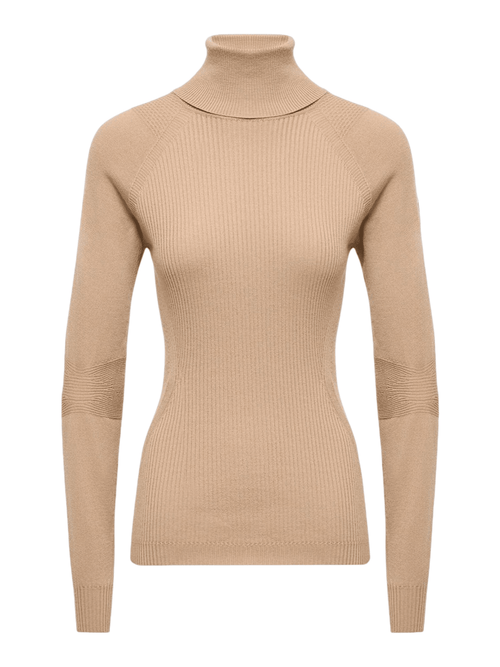 Moncler T-Neck Unterziehpullover Damen beige Bild 2