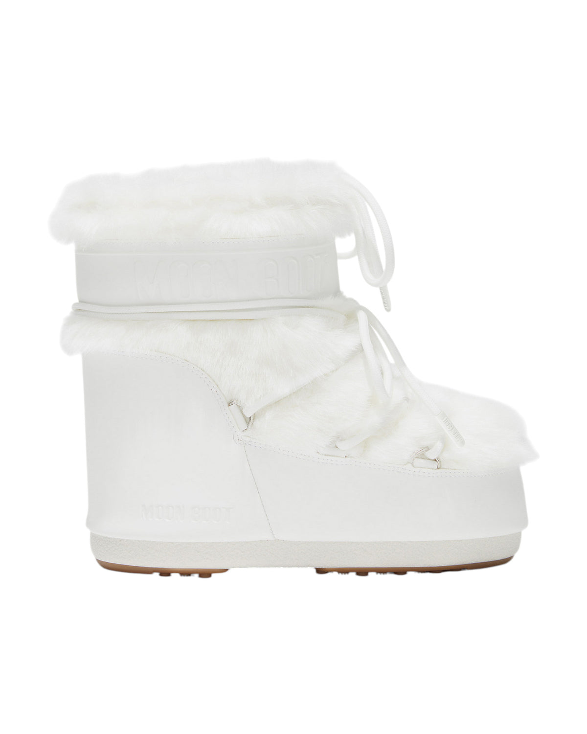 Moon Boot Icon Low Faux Fur Damen-Winterboots weiss Bild 1