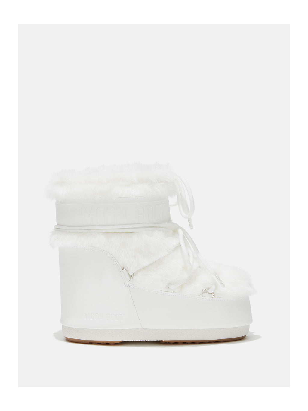 Moon Boot Icon Low Faux Fur Winterboot Damen weiss weiss Bild 1