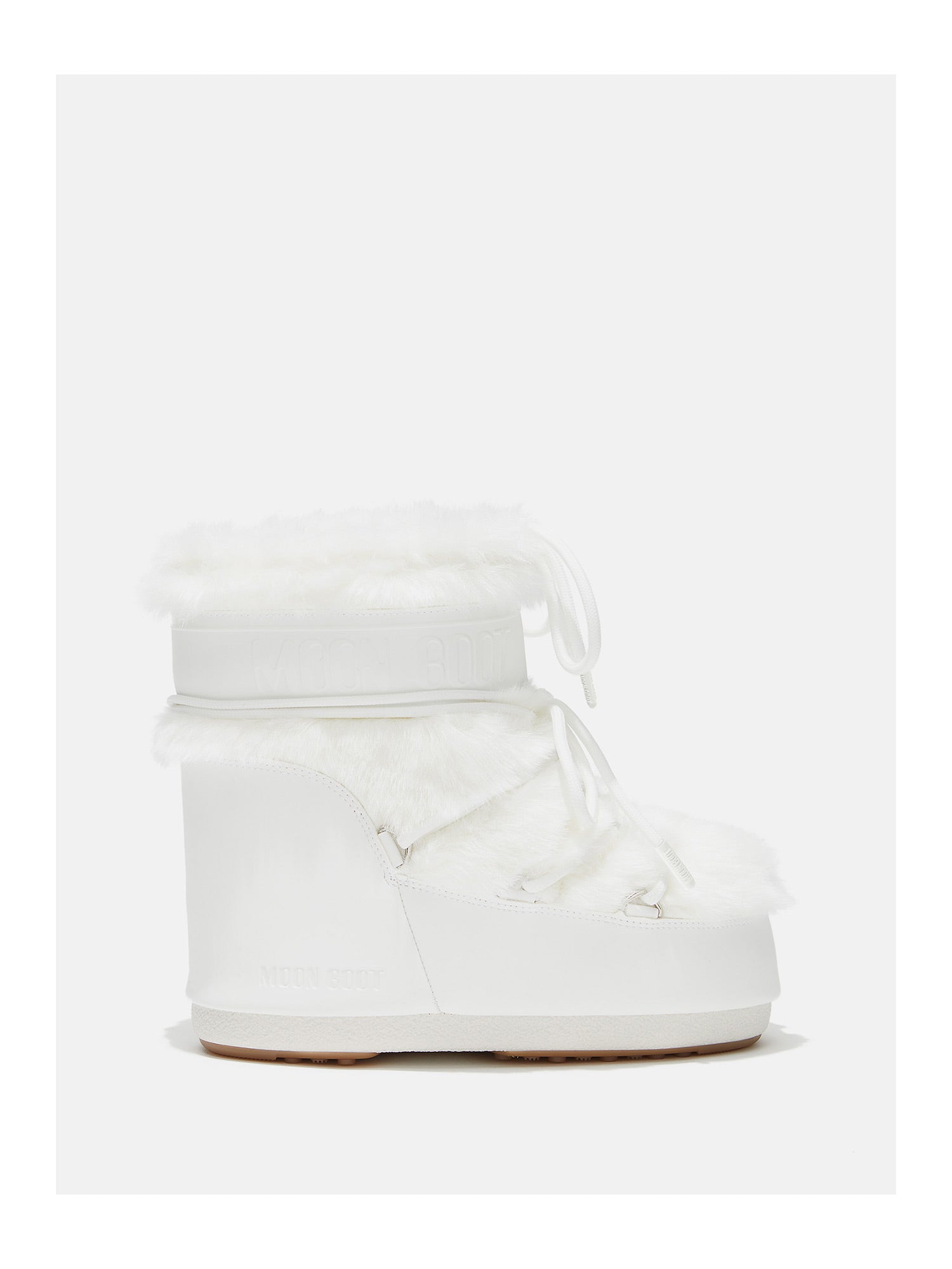 Moon Boot Icon Low Faux Fur Winterboot Damen weiss - Moon Boot - MEINFREUDENHAUS