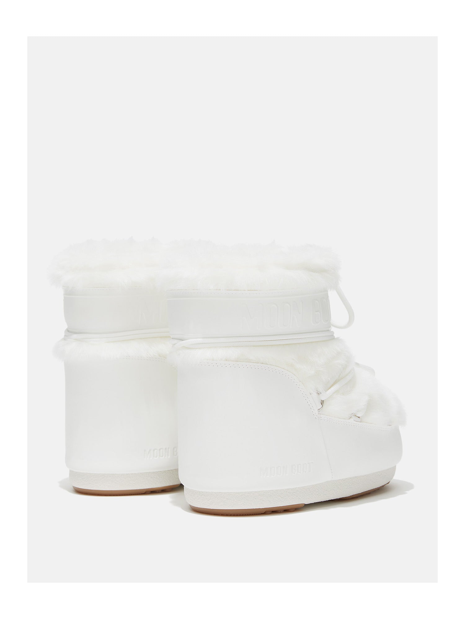 Moon Boot Icon Low Faux Fur Winterboot Damen weiss - Moon Boot - MEINFREUDENHAUS