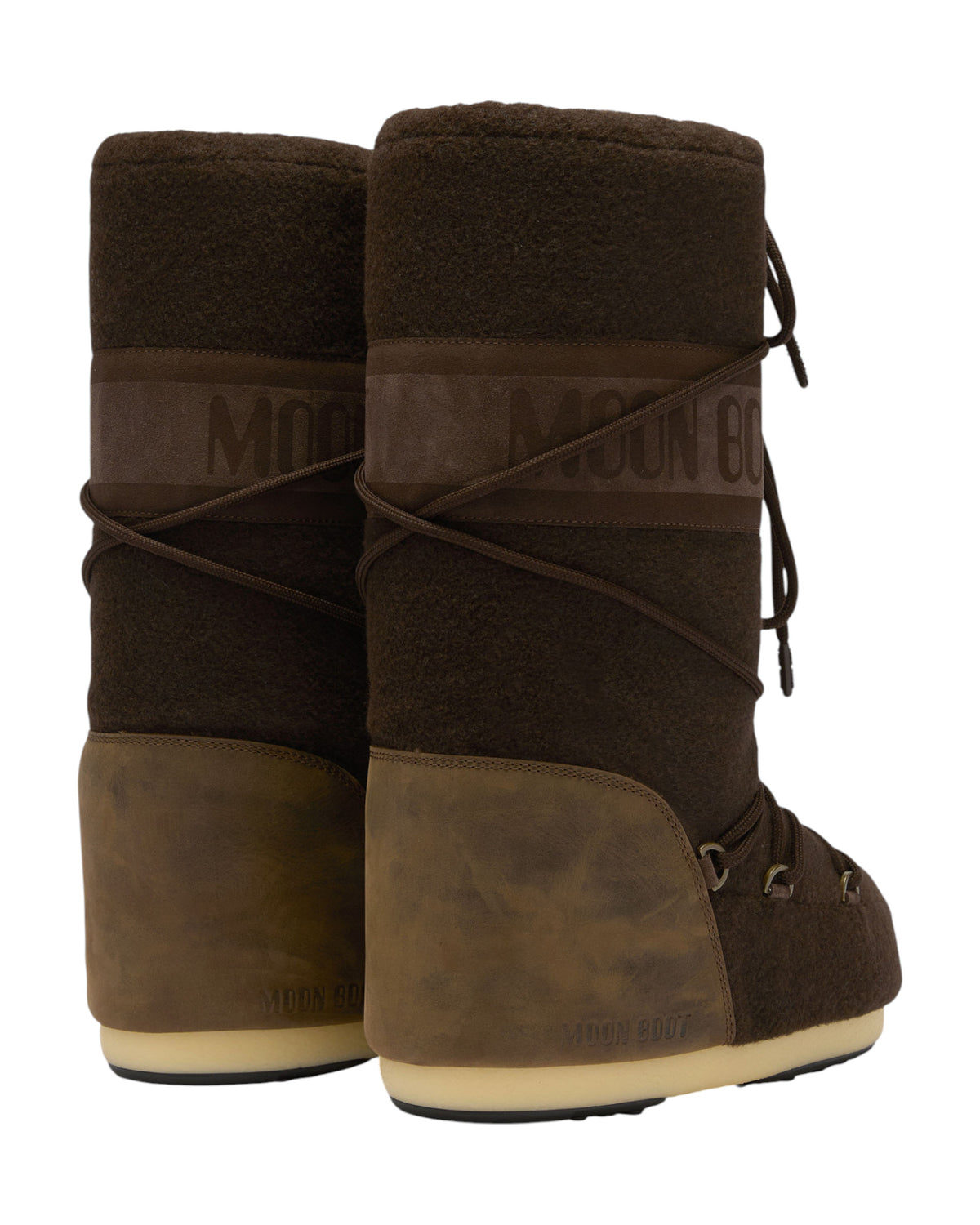 Moon Boot Icon Nubuck Felt Damen-Winterstiefel dunkelbraun Bild 2
