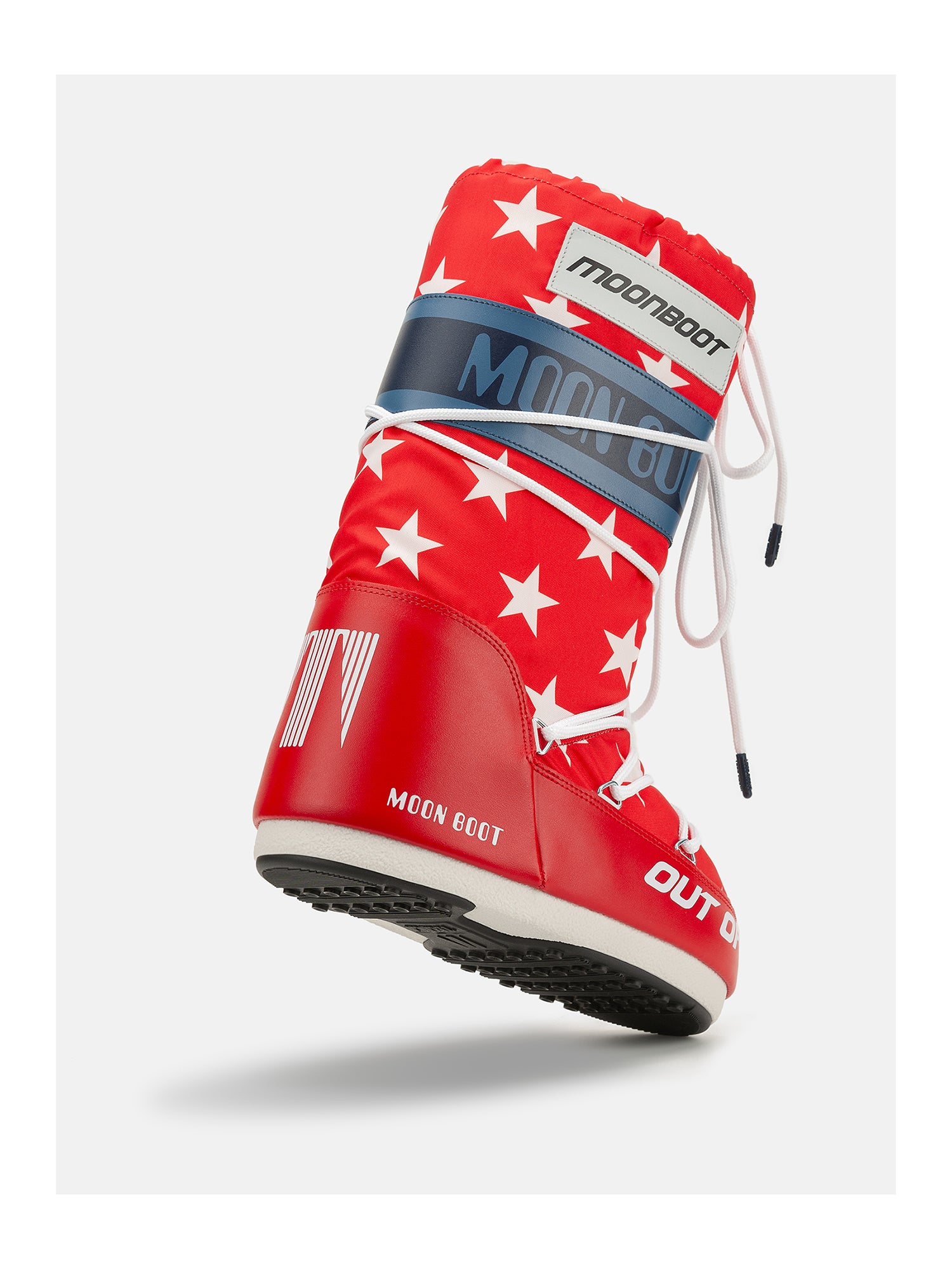 Moon Boot Icon Retrobiker Winterboot Damen rot/weiss - Moon Boot - MEINFREUDENHAUS