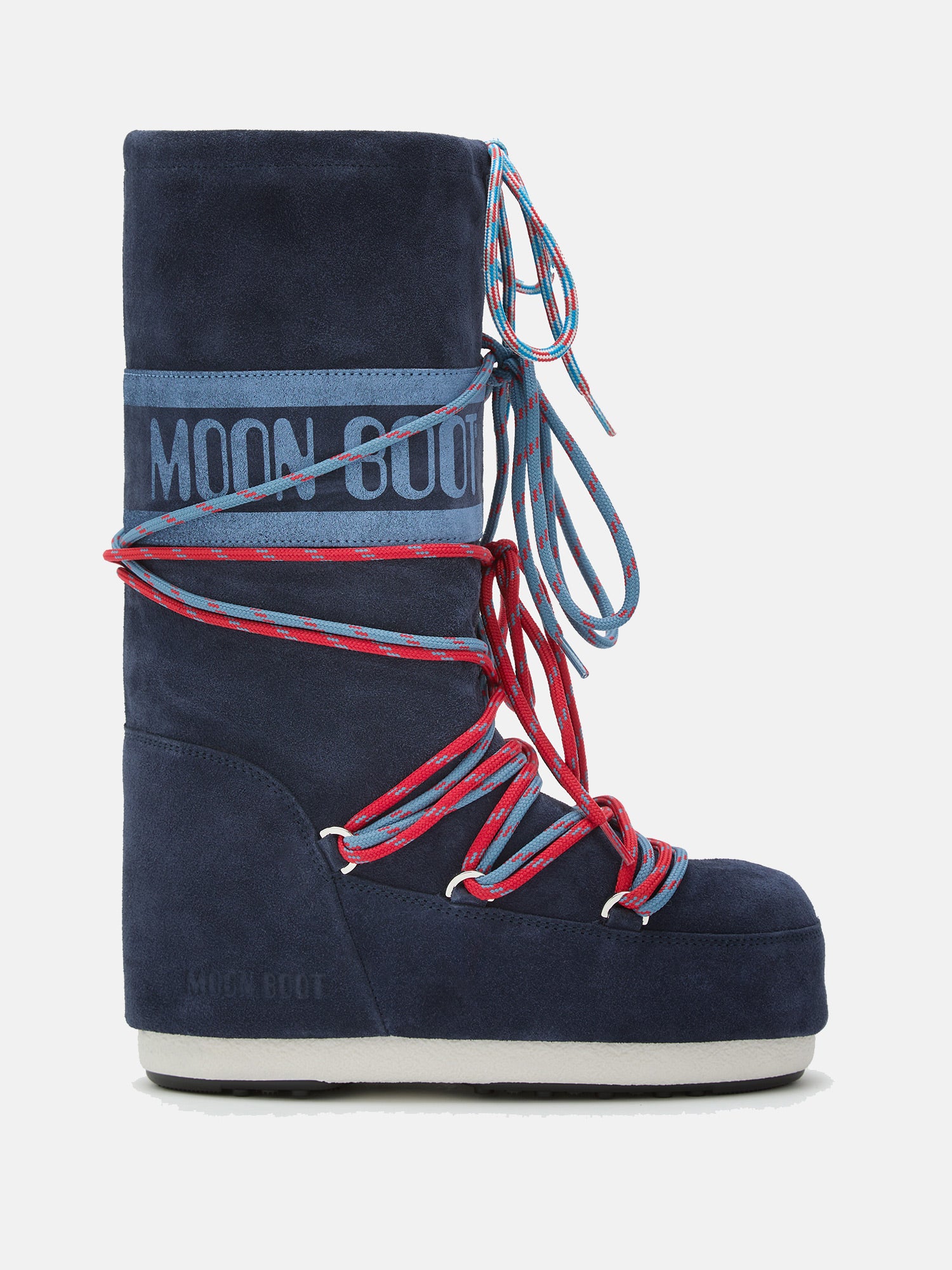 Moon Boot Icon Suede Laces Winterboot Damen dunkelblau/rot dunkelblau/rot Bild 1