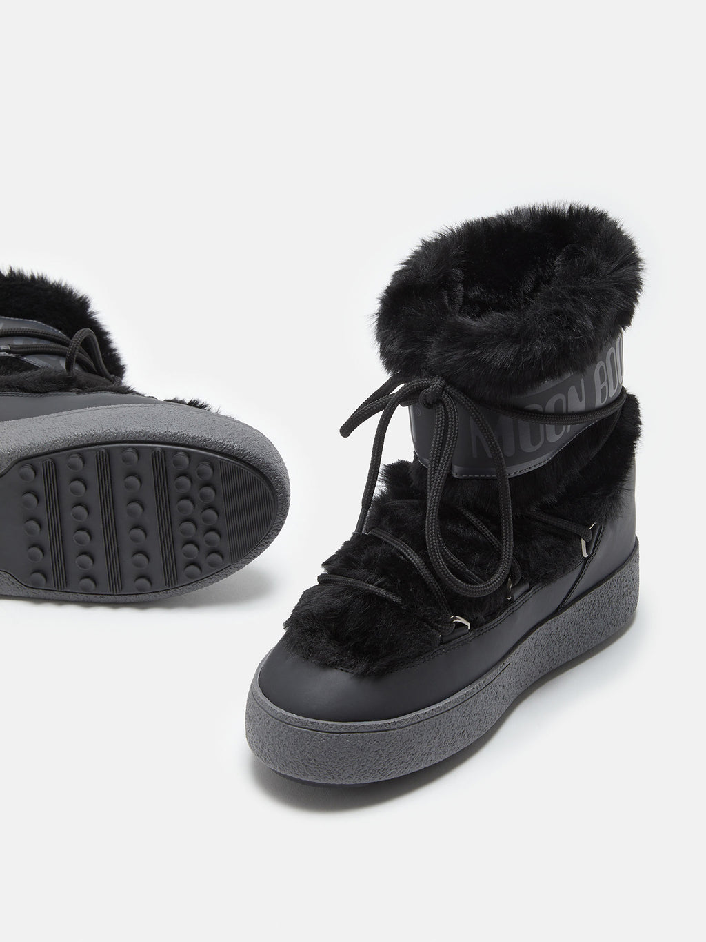 Moon Boot Ltrack Faux Fur Winterboot Damen schwarz schwarz Bild 4