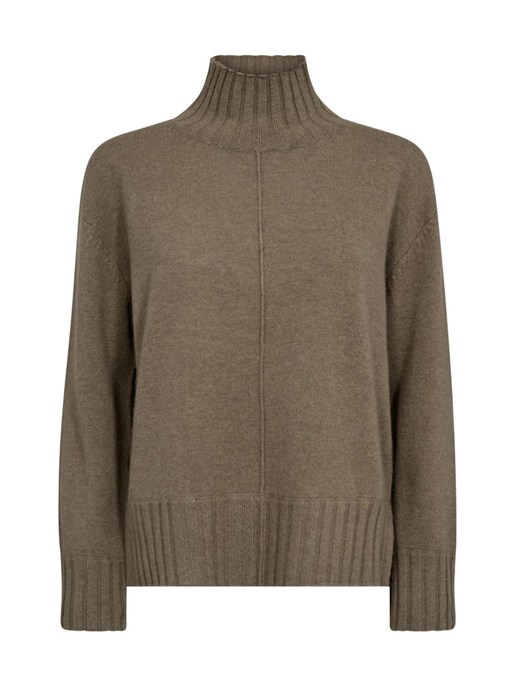 Mos Mosh Aima Cashmere Highneck Strickpullover Damen braun braun Bild 1