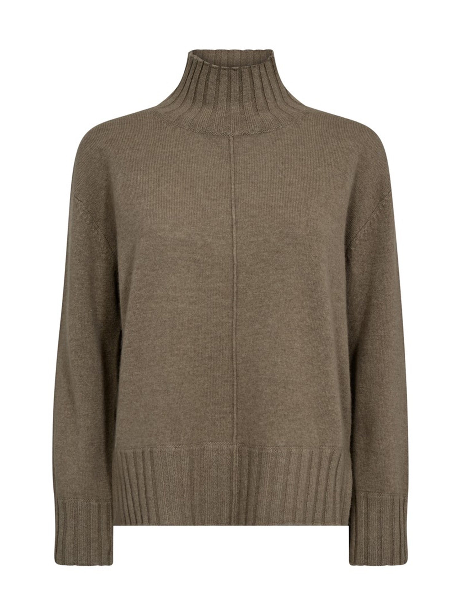 Mos Mosh Aima Cashmere Highneck Strickpullover Damen braun braun Bild 1