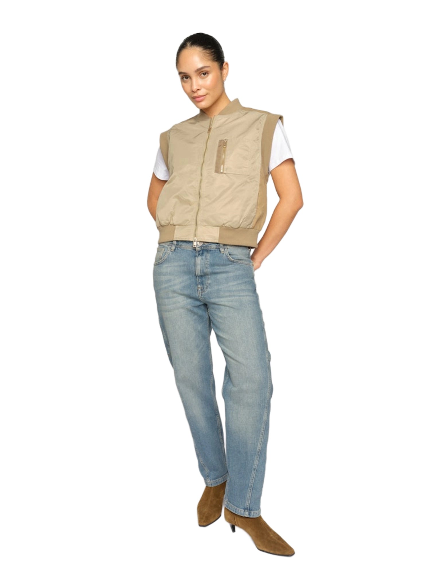 MOS MOSH Aymen Galleon Jeans Damen hellblau Bild 3