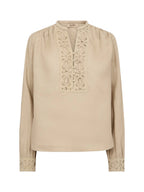 MOS MOSH Evanda LS Blouse Bluse Damen beige beige Bild 1