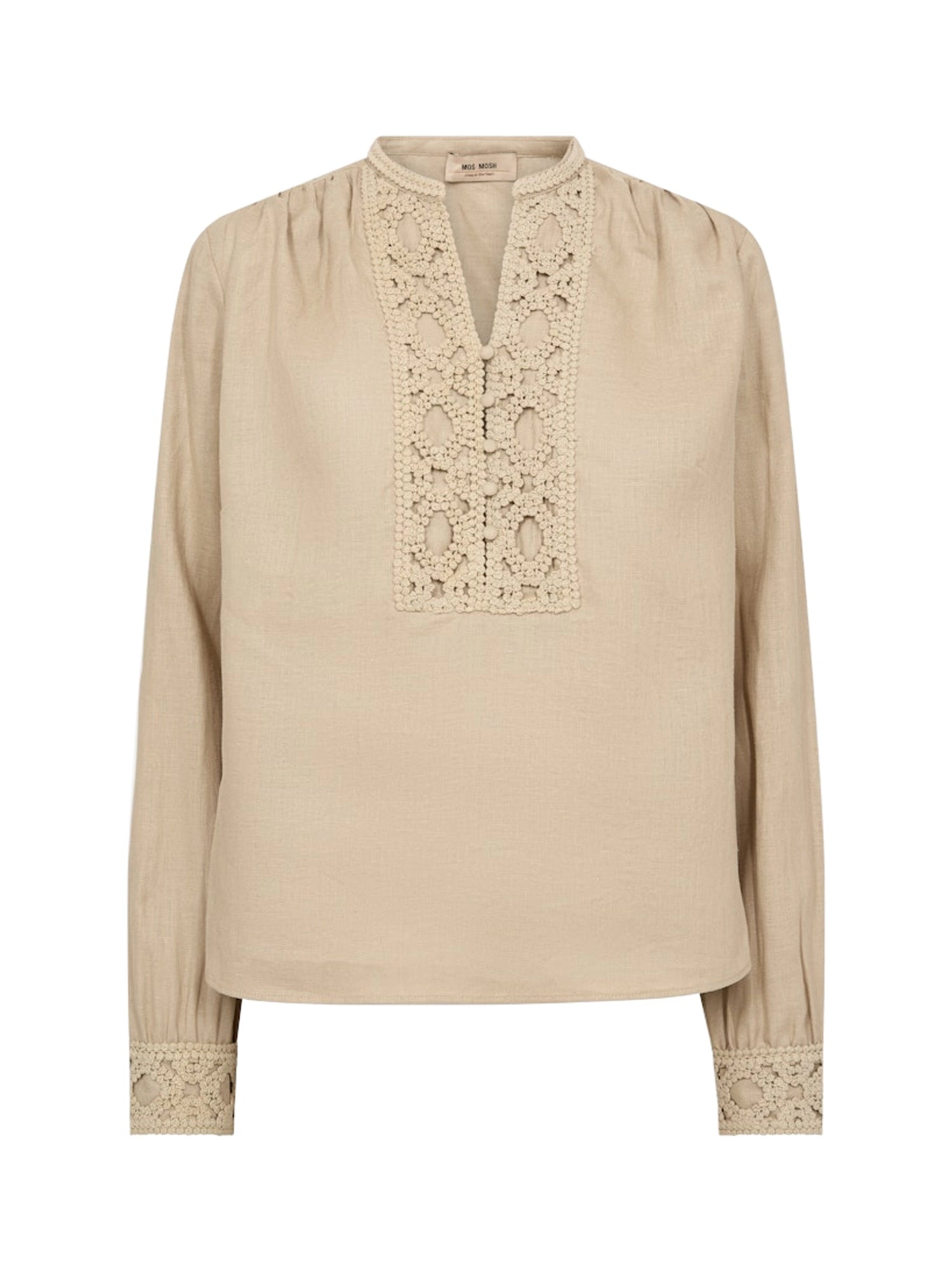 MOS MOSH Evanda LS Blouse Bluse Damen beige beige Bild 1