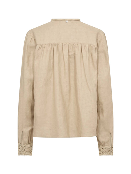 MOS MOSH Evanda LS Blouse Bluse Damen beige - Mos Mosh - MEINFREUDENHAUS