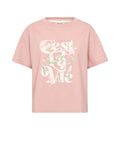 MOS MOSH Flowish O-SS Tee T-Shirt Damen rosa rosa Bild 1