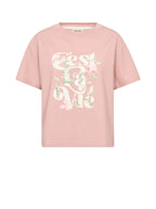 MOS MOSH Flowish O-SS Tee T-Shirt Damen rosa rosa Bild 1