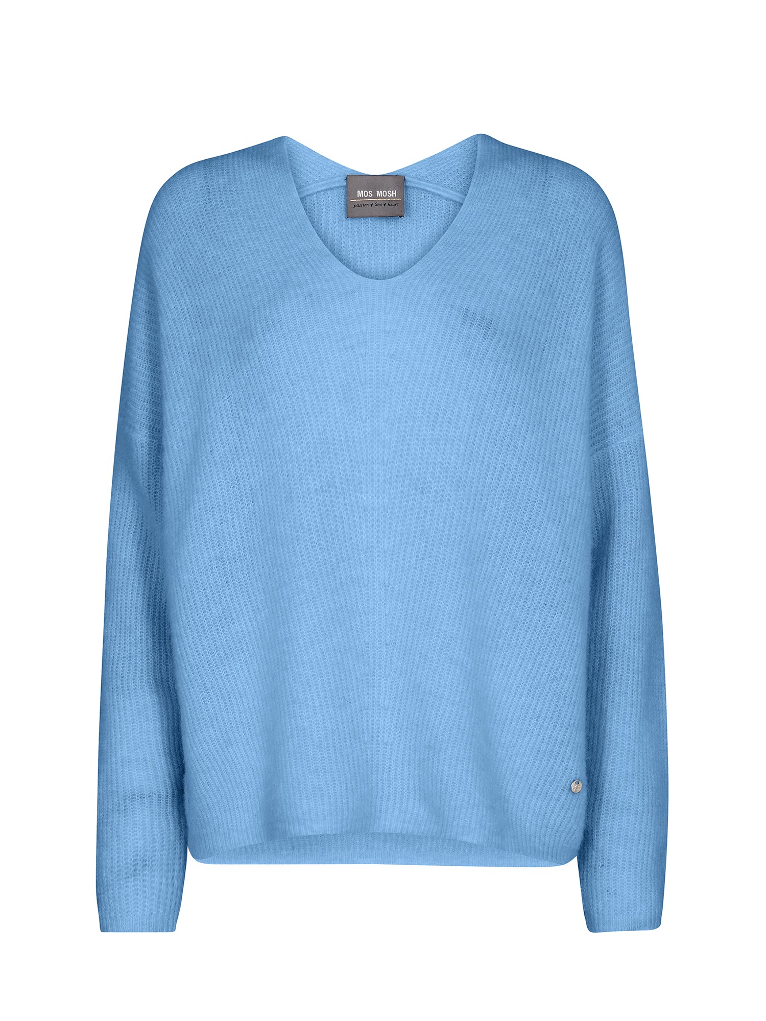Mos Mosh Thora Strickpullover Damen blau blau Bild 1