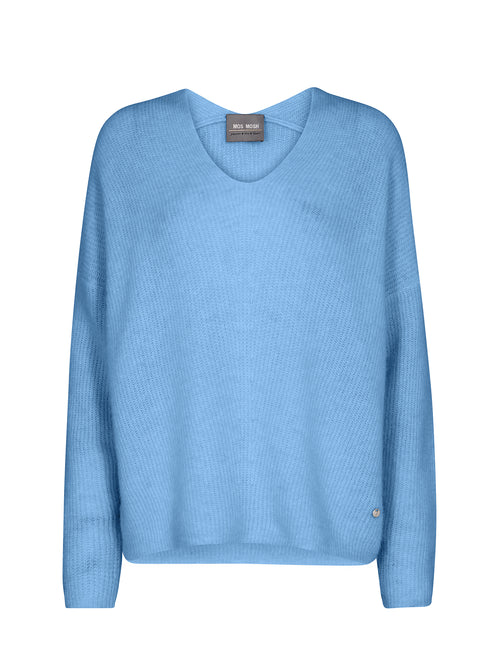 Mos Mosh Thora Strickpullover Damen blau blau Bild 1