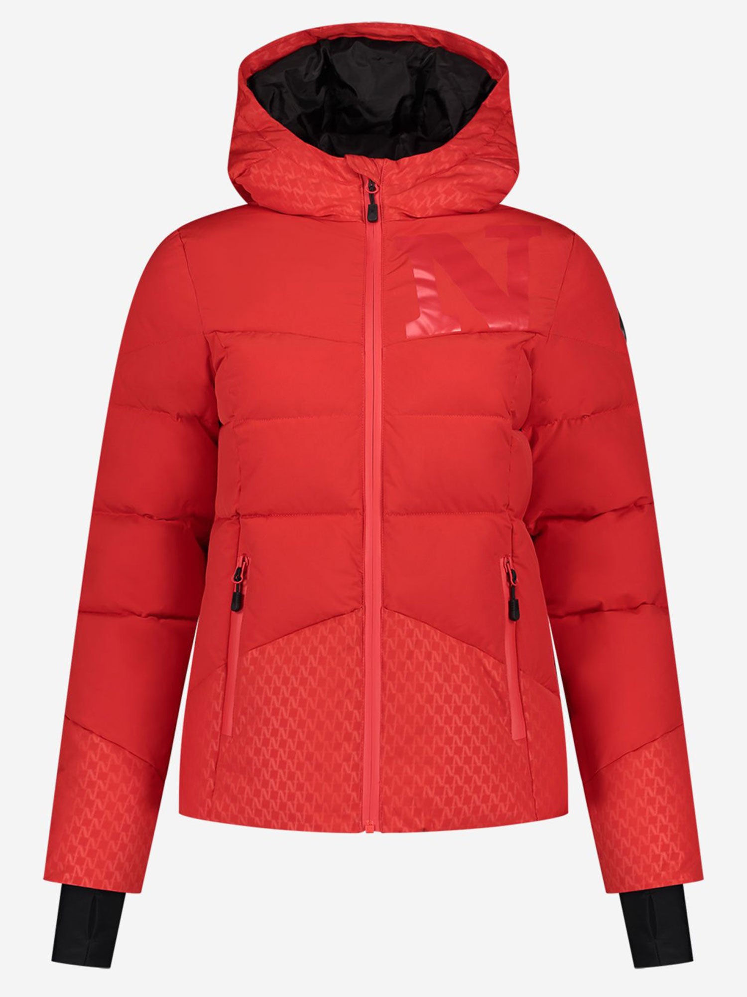 Nikkie Logo Skijacke Damen beige beige Bild 5