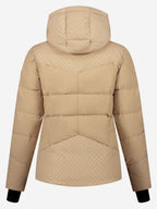 Nikkie Logo Skijacke Damen beige beige Bild 4