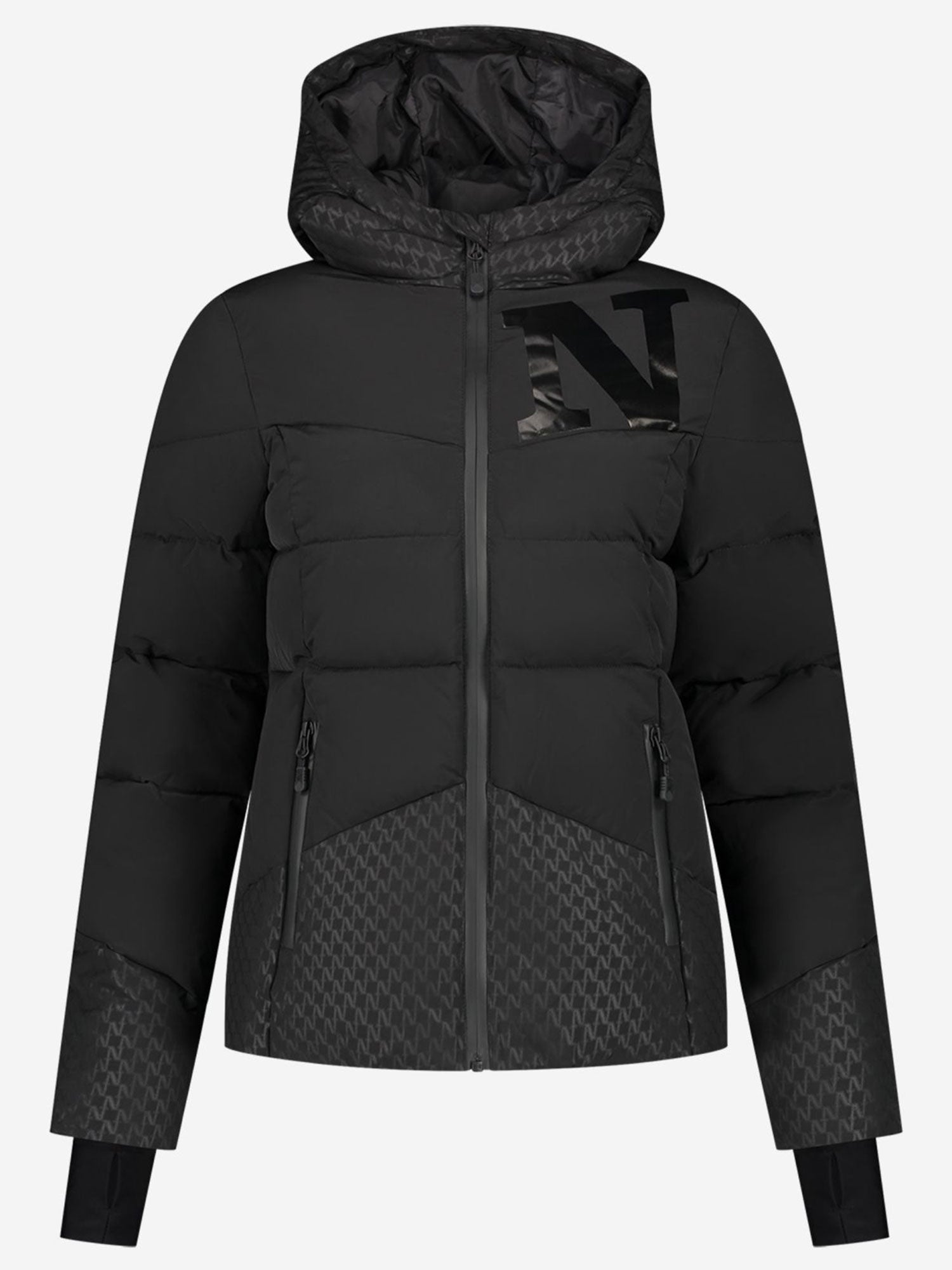 Nikkie Logo Skijacke Damen beige beige Bild 9