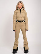 Nikkie Logo Skioverall Damen beige beige Bild 2