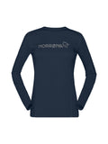 Norrona falketind equaliser merino Baselayer Damen dunkelblau dunkelblau Bild 1