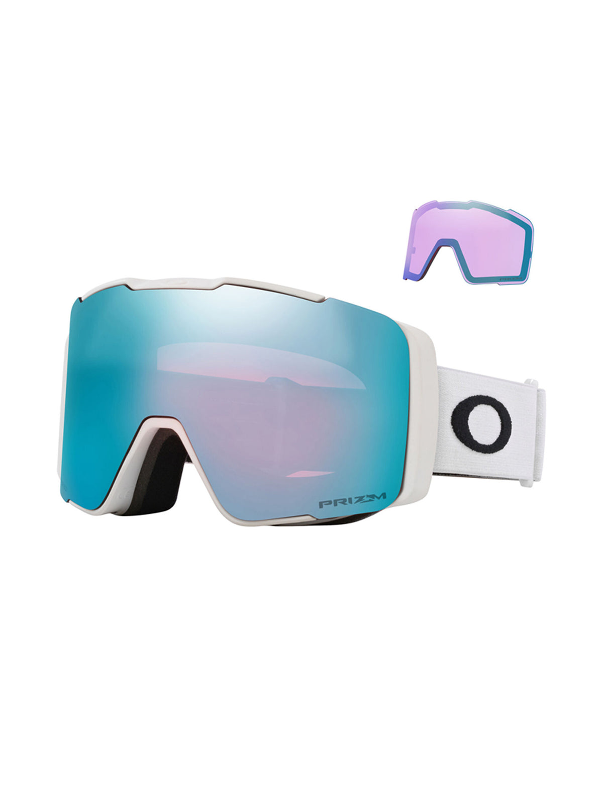 Oakley Line Miner Pro M Skibrille Herren weiss/hellblau weiss Bild 2