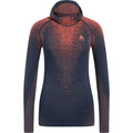 Odlo Bl Top facemask l/s Blackcomb Skiunterwäsche Damen dunkelblau/orange - Odlo - MEINFREUDENHAUS