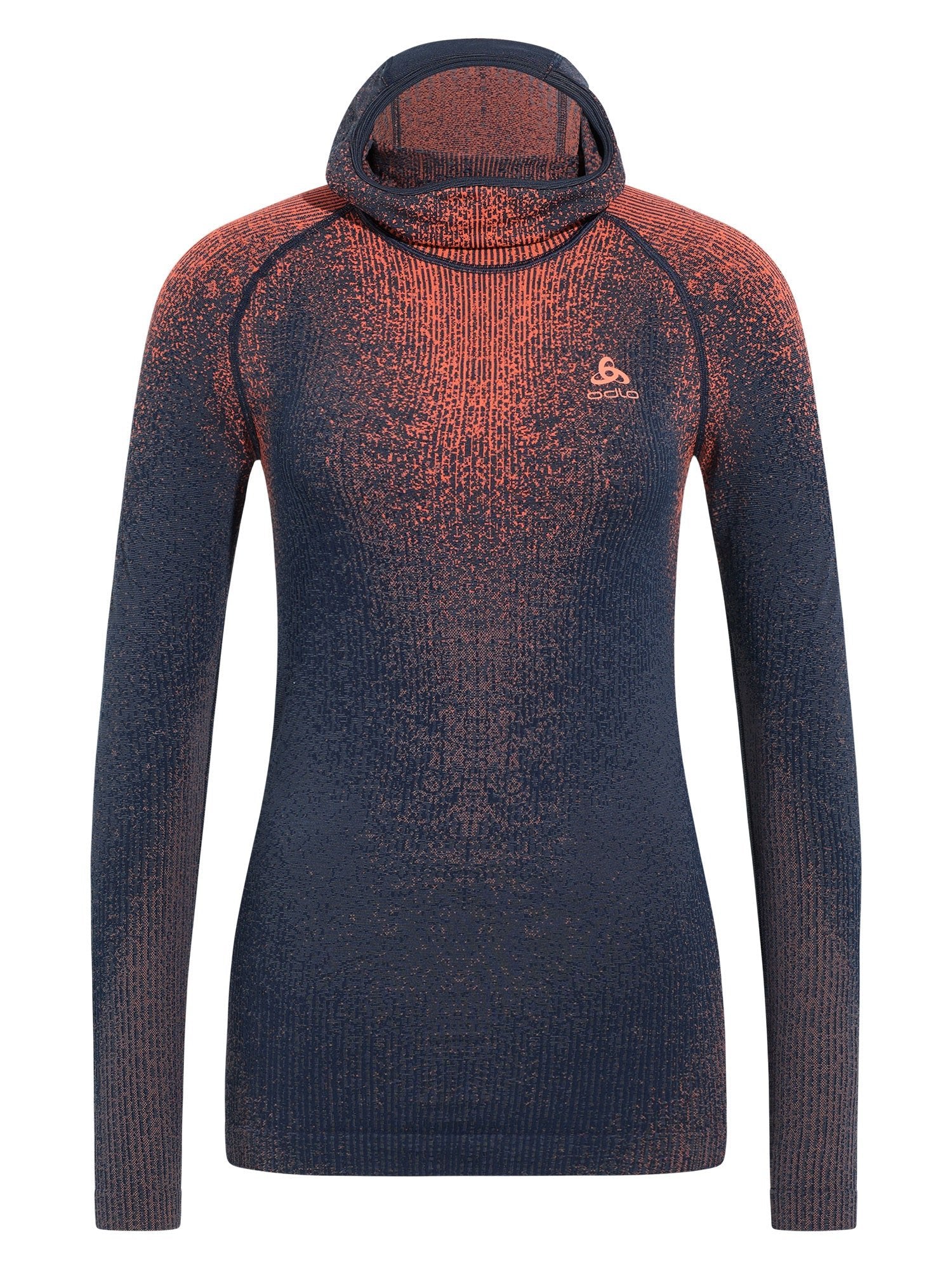 Odlo Bl Top facemask l/s Blackcomb Skiunterwäsche Damen dunkelblau/orange dunkelblau/orange Bild 1