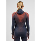 Odlo Bl Top facemask l/s Blackcomb Skiunterwäsche Damen dunkelblau/orange - Odlo - MEINFREUDENHAUS